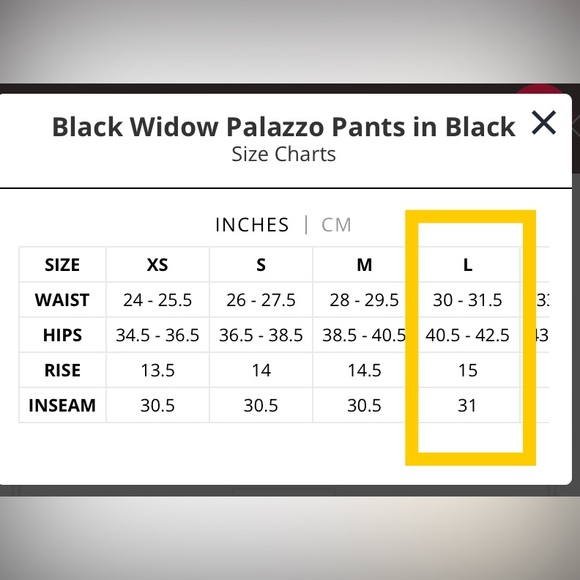 La femme en noir palazzo pants black large - Picture 2 of 6